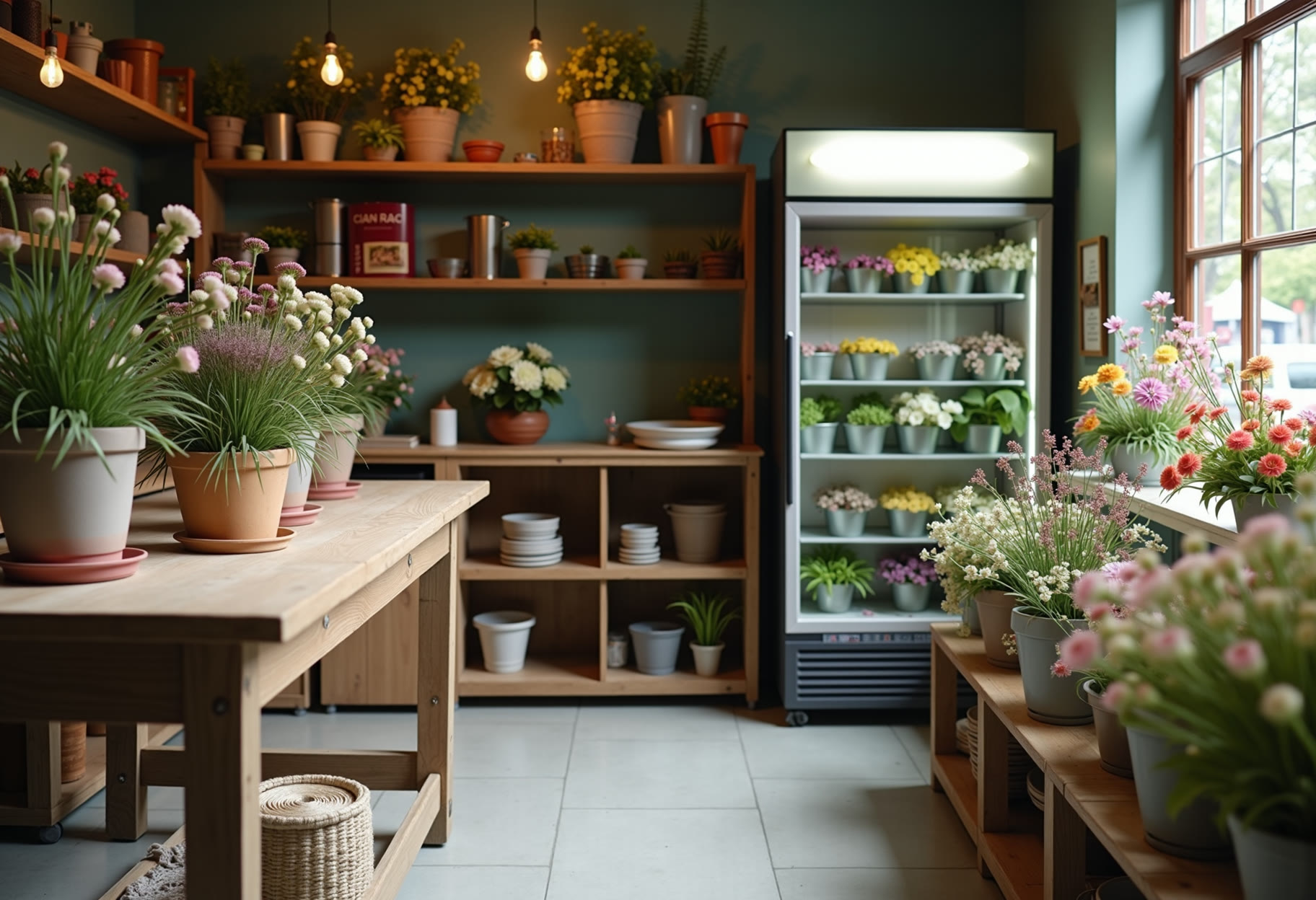 The person who takes your order builds your flowers.